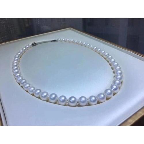 Fine Jewelry Natural Ocean Japan Origin Akoya 8-8.5mm White Peals Necklaces for Women Fine Pearls Necklaces