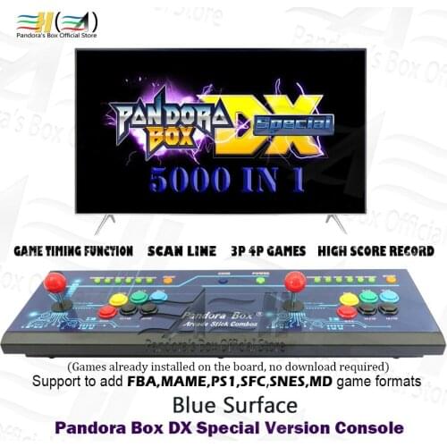 Pandora Box DX 3000 in 1 arcade console Game progress save High score record support fba mame ps1 SFC/SNES MD have 3P 4P game 3D
