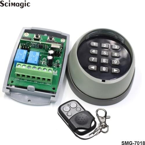 Transmitter 433 Receiver Door Lock Access Control Wireless Keypad Ppassword Switch kit for Gate Door MOTOR Access Remote Control