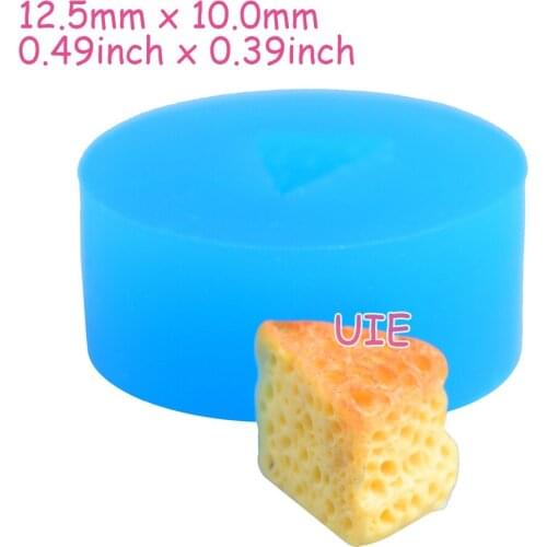 GYL597U 12.5mm x 10.0mm Cake Cut Silicone Mold Fondant Cake Decoration Candy Resin Clay Earrings Necklace Craft Soap Candle