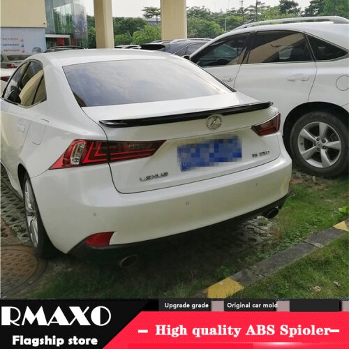 For LEXUS IS250 IS300 IS200 Spoiler 2013-2017 High Quality ABS Material Car Rear Wing Primer Color Rear Spoiler