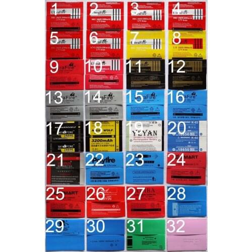 30PCS 29*72mm 18650 Battery Wrap PVC Heat Shrink Tubing For Battery Film