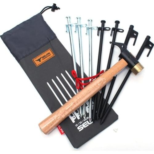 Outdoor Tools Korea Oxford cloth 20CM to nail camping nails outdoor storage bag padded storage bag Free shipping