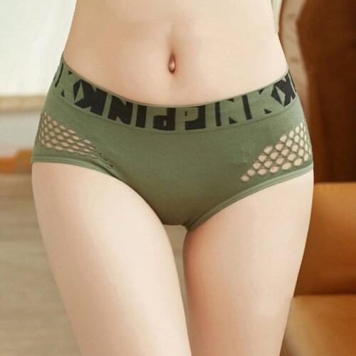 Women Boxers Briefs Female Panties Letters Underpant Thong Woman Intimates Sexy Lingeries Sports G-String Ladies Plus Size Pant