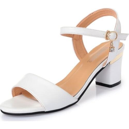 Ankle Strap Ladies Shoes New Women Sandals Summer New Hot Female Fish Mouth Exposed Toe High-Heeled Sandals