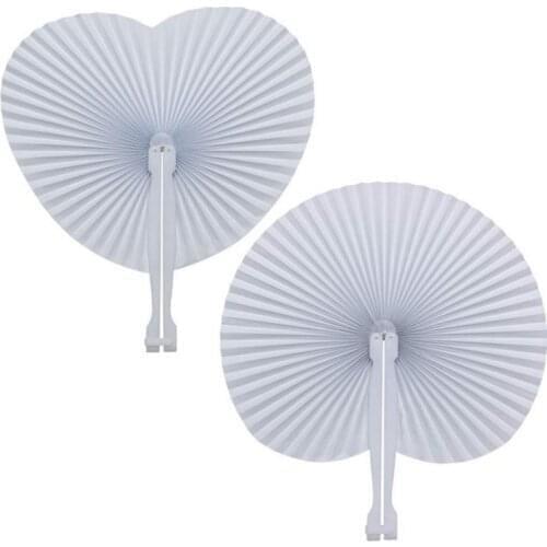 1 Pcs Female Handheld Fan Chinese Pocket Folding Hand Fan Round Circle Paper Decorative Fan Party Decor Gift Birthday Party