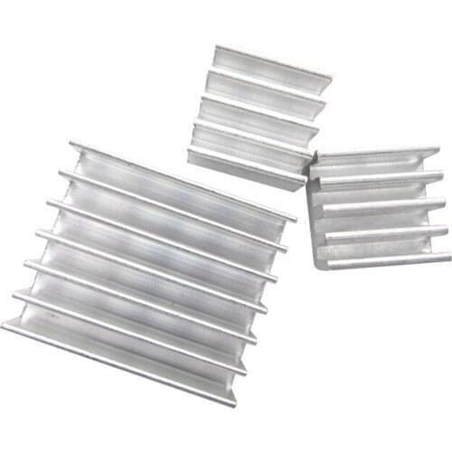10set=30pcs + Adhesive Raspberry Pi Heatsink Cooler Pure Aluminum Heat Sink Set Kit Radiator For Cooling Raspberry Pi 2 B