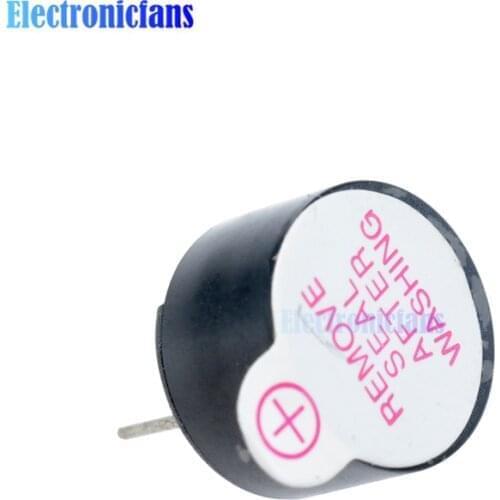 10pcs 3V Active Buzzer Magnetic Long Continous Beep Tone Alarm Ringer 12mm Electronic Diy Kit For Computers Printers