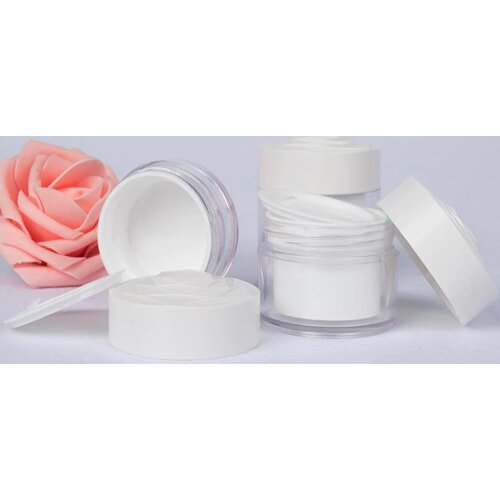 2pcs Environmental Plastic Bottle Makeup Jars with Lid and Inner Liner Cosmetic Bottle Cream Jars Empty Lip Balm Container