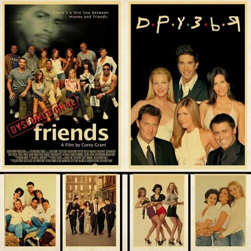5D DIY Diamond Painting TV Series Friends Retro Posters Diamond Embroidery Cross Stitch Mosaic Art Decor Gift