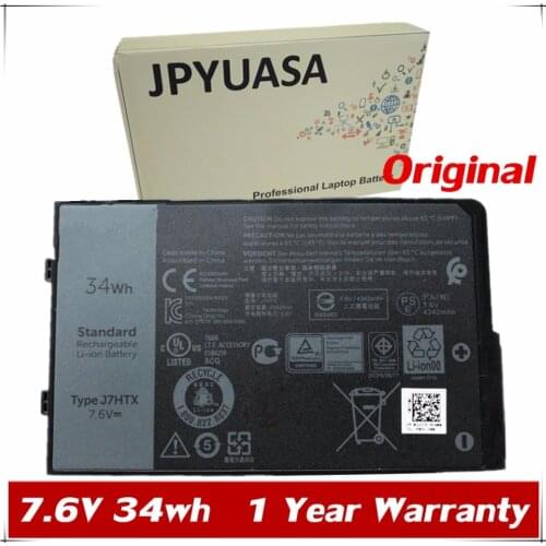 7XINbox 7.6V 4342mAh 34Wh Original J7HTX Laptop Battery For Dell J7HTX Laptop Tablet