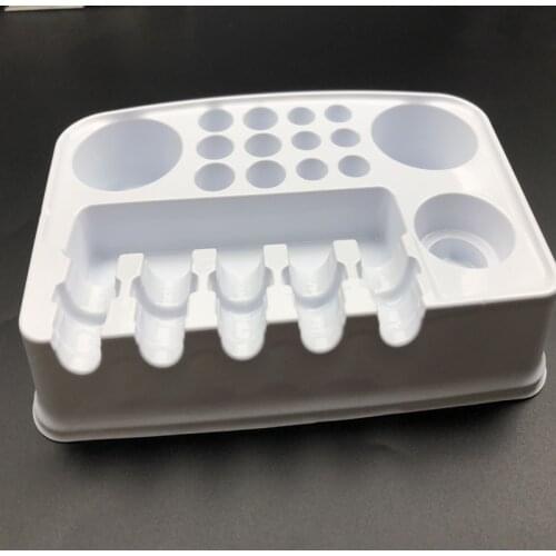 Tattoo Ink Cup Clear Permanent Makeup Pigment Cups Caps Storage Container Holder Stand Pigment Bracket Trailer Supplies