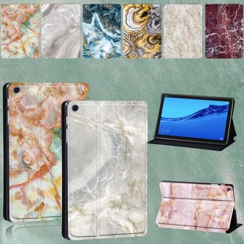 Tablet Case for Huawei MediaPad M5 Lite 10.1"/MediaPad M5 10.8" PU Leather High Quality Anti-fall Stand Cover + Free Stylus