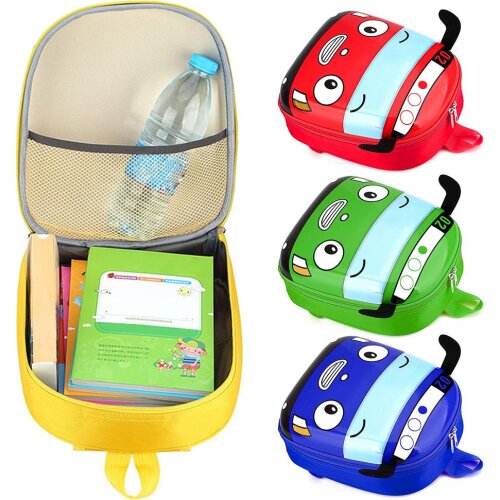3D Cartoon Bus Kindergarten Children School Bag Toddler Girls Boys Backpack Cute Kindergarten school bag For Kids Boy