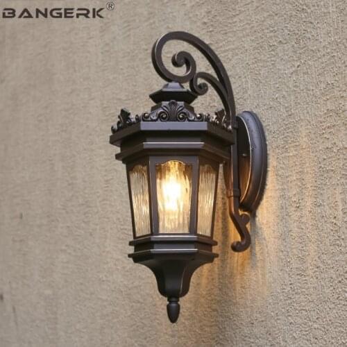 Europe Outdoor LED Wall Lamp Waterproof Porch Lights Wall Sconce Garden Balcony Aisle Lamps Decor Aluminum Lighting Luminaire