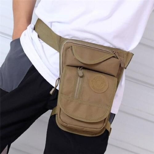 High Quality Mens Running Canvas Drop Leg Bag Belt Hip Bum Waist Fanny Pack Military Multi-purpose Messenger Shoulder Bags