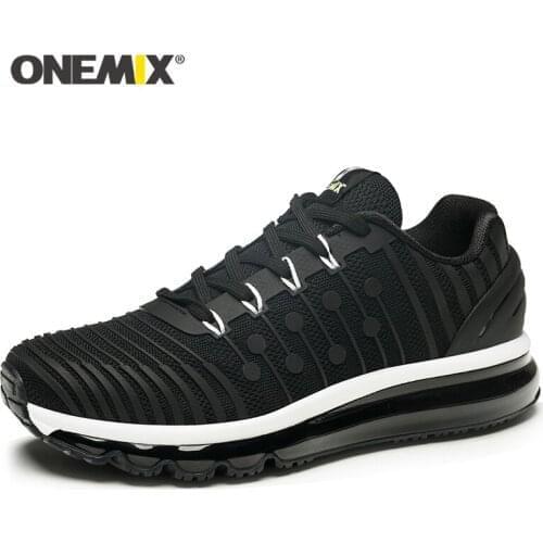 ONEMIX New Air Cushion Running Shoes Men Breathable Runner Athletic Shoes Sneakers Men Treadmill Running Shoes Men Size 35-47