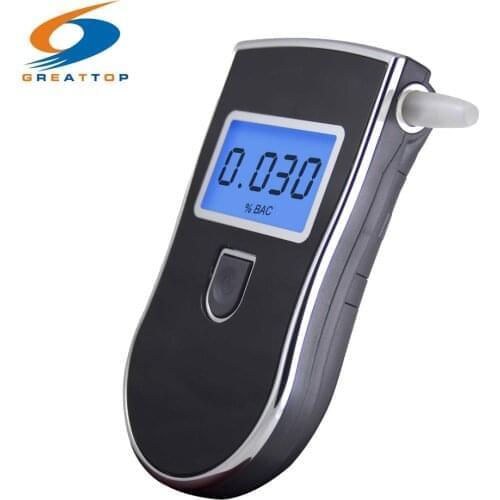 NEW Hot selling Professional Police Digital Breath Alcohol Tester Breathalyzer Free shipping Dropshipping