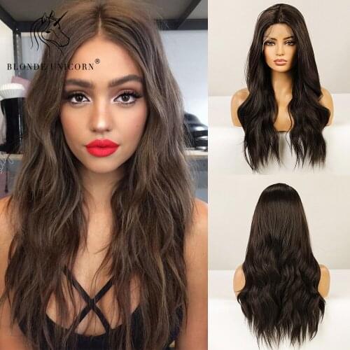 BLONDE UNICORN Synthetic Lace Part Wig Ice Grey Bobo Hair Wigs with Shoulder Length For Women Daily Party Use Heat Resistant