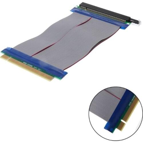 PCIe 16X PCI Express PCI-E 16X to 16X Riser Extender Card Adapter Flexible Cable