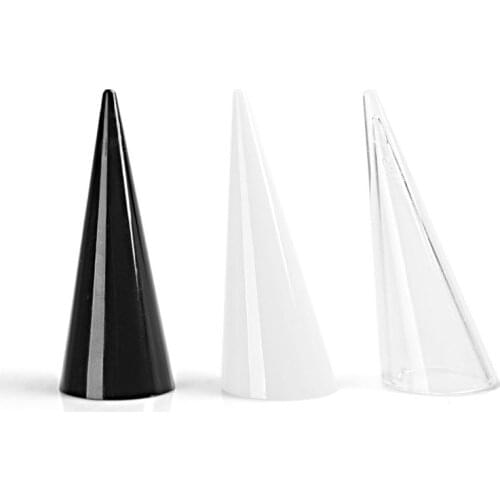Plastic Finger Cone Fingertip Ring Stand Display Showcase Holder Storage