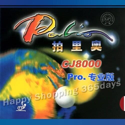 Palio CJ8000 pro table tennis racket rubber sticky rubber with high elastic blue sponge rubber