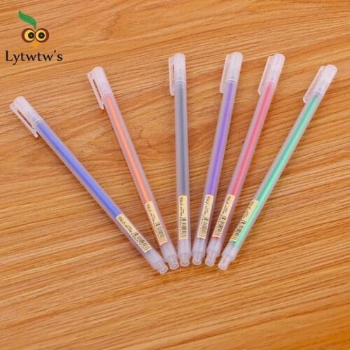 1 PCS Painting Pen Handle Kawaii Colorful Candy Art Markers Stationery Graffiti Highlighters Paint Colored Gel Pen