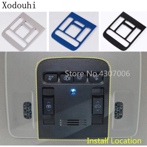 Car Styling Cover Stick Head Read Front Reading Light Lamp Trim Moulding 1pcs For Toyota New Camry XV70 2017 2018 2019 2020