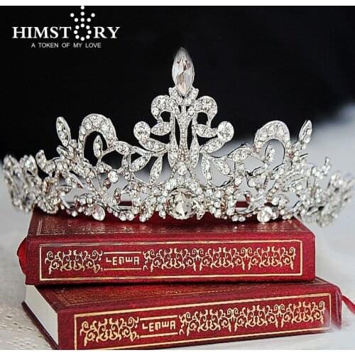 Wedding Bridal Princess Prom Austrian Crystal Tiara Crown Hair Accessories Quinceanera Tiaras And Crowns Diamante Tiara