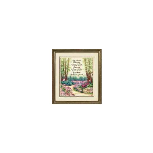 Fishxx Cross Stitch,T097 scenery [Dense jungle]the path quiet cotton,14CT,Need to embroidery