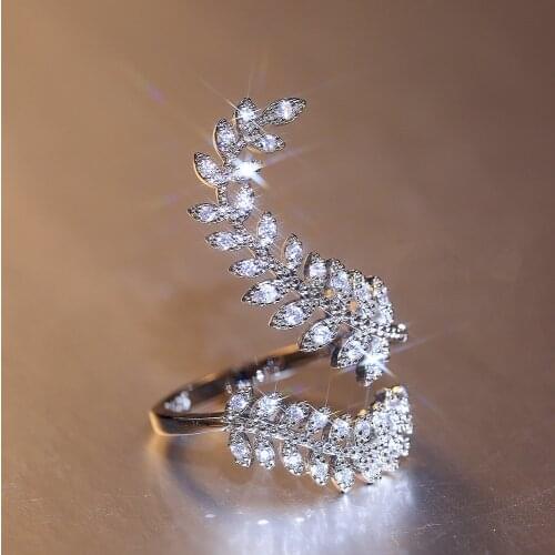 WUKALO Rings With Cubic Zirkonia For Women