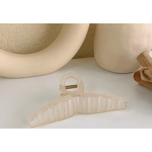 Net celebrity big grab clip fog surface frosted texture shark big grab clip one word hair clip hair clip hair ornament girl simp