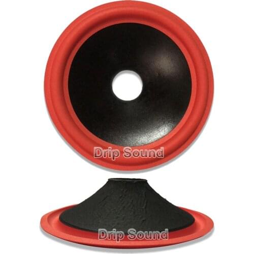 10" inch 245mm 49.5mm Core Speaker Cone Paper Basin Woofer Drum Paper Foam Edge Trumper Bass Repair Parts #4