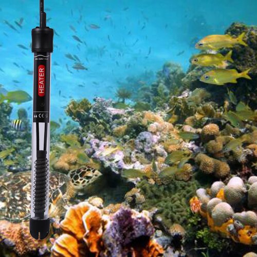 110v-220v YUGE Adjustable Temperature Thermostat Heater Rod 25W/ 50W/ 100W/ 200W/ 300W Submersible Aquarium Fish Tank Water Heat