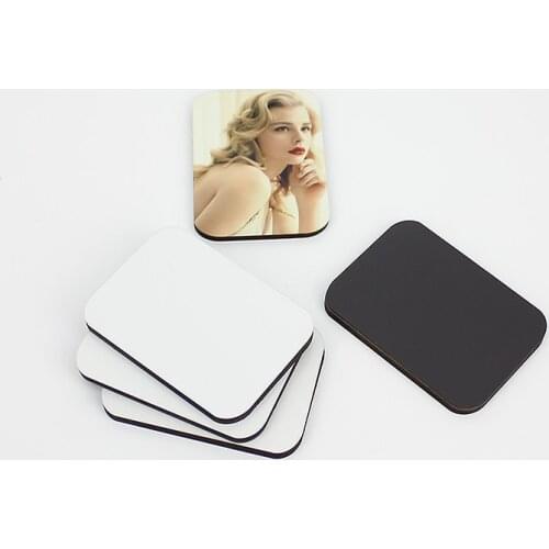 15pcs/lot sublimation blank DIY Fridge Magnets Wooden rectangle MDF Refrigerator Sticker Creative Magnets Birthday Gift