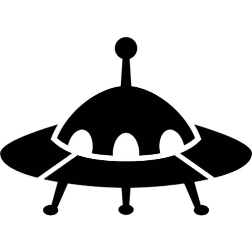 15cm*10.6cm Cartoon Interesting Alien Spaceship Space Ship Area 51 Car Sticker S6-3347