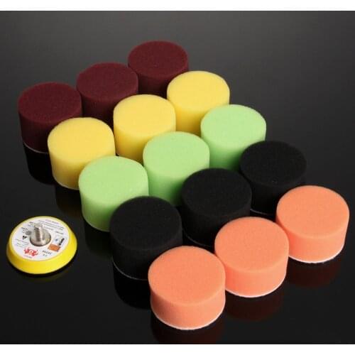 16pcs/kit 2 Inch 50mm Polishing Buffing Pad Kit for Car Polisher Wax Buffer Car Polishing Pad Hand Tool for Dremel Rotary Tool