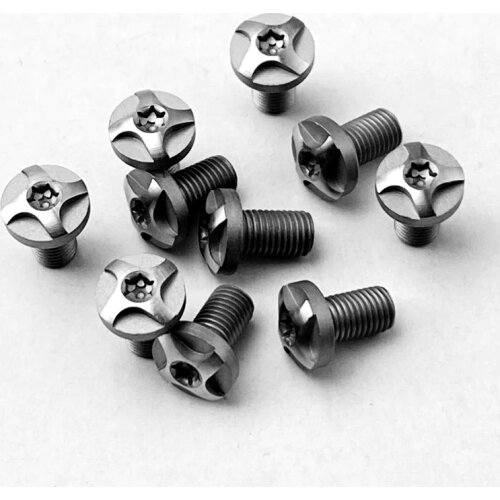 4Pieces 1911 Grips Screw CNCT8 Customized 1911 Grips Screws Stainless Steel CNC T8 Plum Screw 1911 Grip Nail
