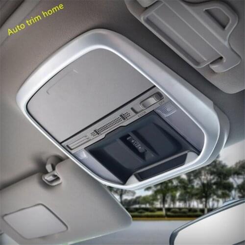 Auto Accessories Front Roof Reading Lights Lamps Cover Trim ABS Fit For Subaru Forester 2019 2020 2021 Matte / Carbon Fiber Look