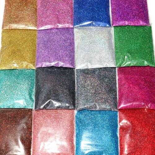 10g Holographic Nail Glitter Laser Gold Silver Pigment Powder Dust Sparkly Fine Sequins Polish Manicure For Nails Art Decoration