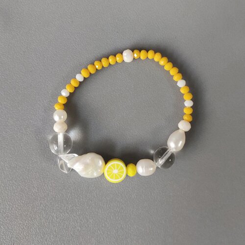 Bohemian colourful beads charm bracelet fashion statement freshwater pearl couple bracelets 2020 women rainbow bracelet set