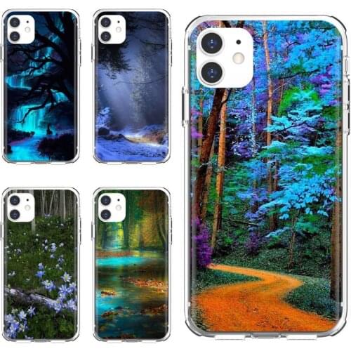 Beautiful-Blue-Nature-Forest Soft Case Covers For Xiaomi poco X3 nfc F2 Pro M3 Mi 5X 6X Max Mix 1 2 2S 3 Mi5 Mi6 Mi3 Mi4