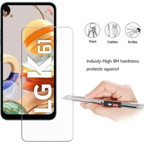 For LG K61Tempered Glass High Quality Screen Protector For LG K61 LMQ630EA LMQ630UM Protective Mobile Phone Accessories Film