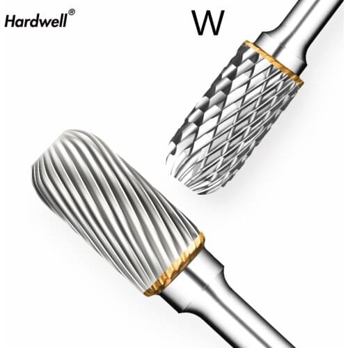 1pc-free shipping solid carbide tungsten steel milling cutter,6mm shank W type Metal electric grinding head,Polishing tool