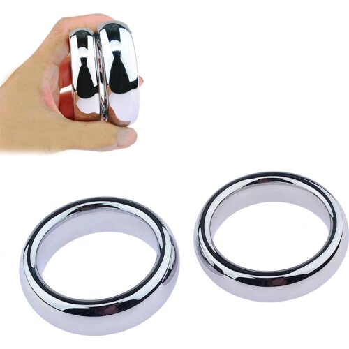Stainless Steel Penis Ring Metal Bondage Penis Lock Cock Ring Erection Ball Stretcher Male Delay Ejaculation Sex Toys for Men