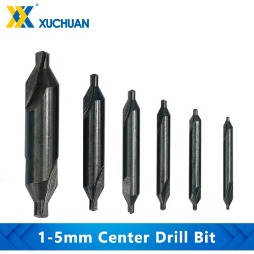 Combined Center Drill 1.0/1.5/2.0/2.5/3.5/5mm HSS Drill Bit 60Degree For Metalworking Tool Metal Drill Bit Countersink Angle Bit