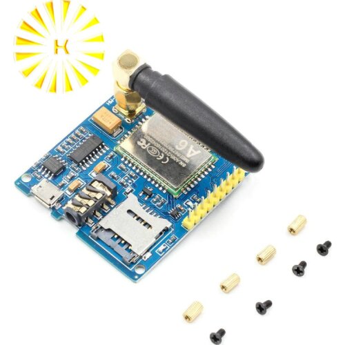 1Set A6 GSM GPRS Module TTL/RS232 Serial Core Development Board With Antenna GPRS Text Wireless Data Transmission Replace SIM900