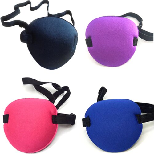 One-eyed Cover Single Eye Cover Adjustable Eyeshade Sleeping Eye Mask Portable Soft Eye Patch Amblyopia Traning Goggle