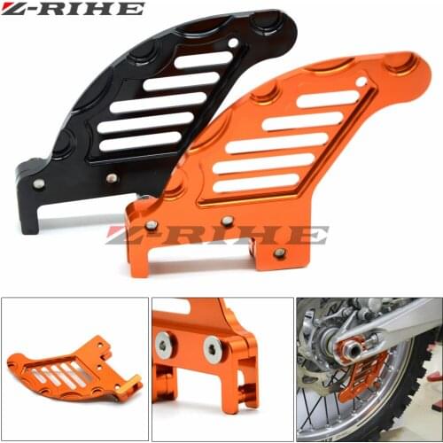 Orange Motorcycle CNC Aluminum Rear Brake Disc Guard For 450 XC 04-07 450 EXCR/XCRW 2008 450 MXC 03-05 505 SX-F 505XCF 07-14