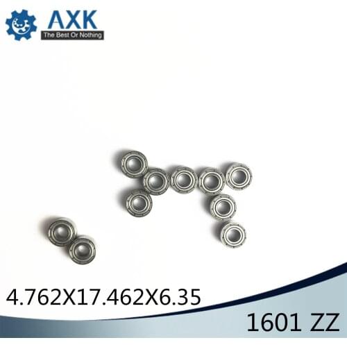 1601ZZ 1602ZZ 1603ZZ Bearing 4.762*17.462*6.35mm ABEC-1 (10PCS) Inch 1601 ZZ Z Ball Bearings 1601-2Z Bearing